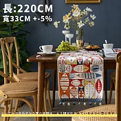 【DR.Story】過好年嚴選-年年有魚北歐風格流蘇餐桌墊毯220CM(桌墊 餐桌 餐桌墊)