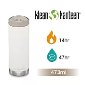 【美國Klean Kanteen】TKWide寬口即飲不鏽鋼保溫瓶-473ml奶油白