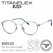 2021秋冬新款 【TITANFLEX Kids】德國超彈性鈦金屬圓框兒童眼鏡 830123 冰雪藍 (00) 44□19-130