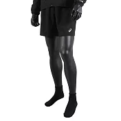 Asics I CON [2011B052-001] 男 短褲 7吋 運動 跑步 輕量 舒適 附襯褲 海外版 黑 S 黑