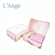 L’Ange 棉之境 經典純棉紗布巾禮盒組- 粉色
