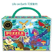 eeBoo 拼圖 — Life on Earth 可愛動物 (20片)
