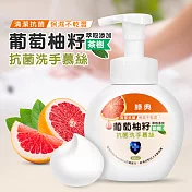 葡萄柚籽茶樹保濕抗菌洗手慕斯泡泡洗手乳300ml x 1瓶(臺灣GMP工廠製造)