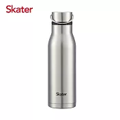 日本 Skater 不鏽鋼雙層真空瓶(600ml) 銀 銀