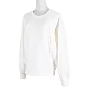 Asics Shirts [2032C074-101] 女 長袖 上衣 休閒 棉質 舒適 經典 百搭 米白 S 白