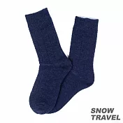 雪之旅 高品質保暖羊毛襪 L 藍色