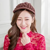 【Wonderland】針織保暖造型帽 FREE 咖啡