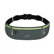 【EZlife】多功能運動跑步夜光安全腰包 灰色