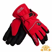 雪之旅 英國SKI-DRI 防水透氣手套 M 紅