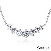 GIUMKA純銀項鍊S925銀項鍊女鍊 經典設計 夢幻七星鑽 925短鏈 MNS06005 40cm 白鋯