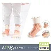 【健康童襪1雙-麻花橘】sNug給足呵護 童襪 寶寶襪 舒適無痕 無毒 吸汗 透氣 醫師推薦 10秒除臭 永久有效 除臭襪推薦 台灣製 / 麻花橘12-14(襪底止滑)