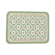 復古皮革防水防油花紋餐墊(1入) 牛油果綠