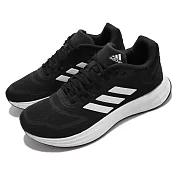 adidas 慢跑鞋 Duramo 10 運動 女鞋 愛迪達 輕量 透氣 避震 路跑 黑 白 GX0709 23cm BLACK/WHITE