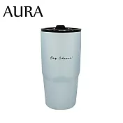 【AURA 艾樂】簡約隨行鈦陶瓷激凍杯900ml 淺藍色