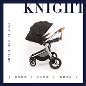 【全新/微瑕疵福利品/功能正常】PERO KNIGHT 平躺(正反向)嬰兒推車 -黑