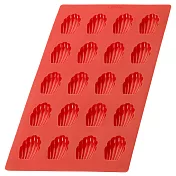 《LEKUE》20格矽膠迷你瑪德蓮烤盤(紅) | 點心烤模