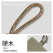 韓系質感編織腕帶手機繩 硬木