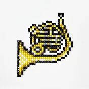 [HOMEHERE] DIY鑽石畫隨手裝飾貼 / 鑽石輝響曲 法國號