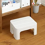 【日本squ+】SUN&WASSER日製多功能墊腳椅凳(高20cm)-2色可選 紳士白