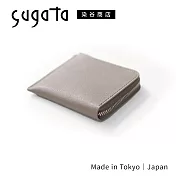 sugata 染谷商店｜皮革鑰匙錢包  /暖灰