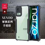 XUNDD 軍事防摔 realme narzo 50i 鏡頭全包覆 清透保護殼 手機殼(夜幕黑)