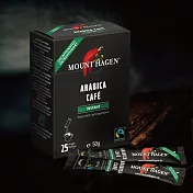 【Mount Hagen】德國進口 公平貿易低咖啡因即溶咖啡粉2盒優惠組(2g x 25入 x 2盒)