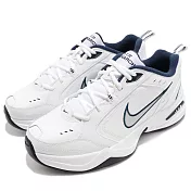Nike 休閒鞋 Air Monarch IV 運動 男鞋 基本款 舒適 簡約 皮革 穿搭 白 銀?415445-102 23.5cm WHITE/SILVER