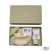 【SPICE】兒童天然木餐具禮盒(餐盤/ 馬克杯/ 叉子&湯匙)- 鴨子