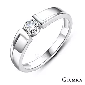 GIUMKA情侶戒指S925純銀戒尾戒幸福見證單鑽婚戒 男女情人對戒 單個價格 MRS07104 情人節送禮推薦 8 寬版美國圍8號