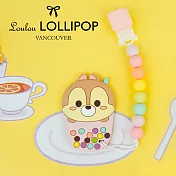 迪士尼系列 Loulou Lollipop 加拿大固齒器組/奶嘴鍊夾 奇奇