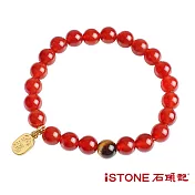 石頭記 品牌經典招財手鍊-8mm-多材質選 紅瑪瑙