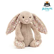 英國 JELLYCAT 18cm 拿鐵灰碎花兔安撫玩偶