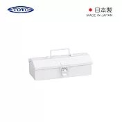 【日本TOYO】Y-14 COBAKO日製提把式鋼製單層工具箱- 雪白