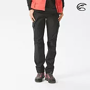 ADISI 女SORONA撥水耐磨輕抗風機能長褲AP2121021 (XS-XL) / 環保紗 防潑水 四面彈 耐磨 快乾 登山健行 S 黑色