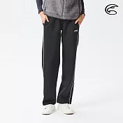 ADISI 女吸濕速乾直筒運動長褲AP2121005 (S-2XL) / 吸濕快乾 抗紫外線 休閒褲 運動褲 M 黑色