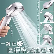 一鍵止水四檔過濾蓮蓬頭