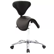 GXG 大馬鞍 工作椅 加椅背 (寬鋁腳+防刮輪) TW-81T4 LU1X 請備註規格