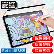 嚴選 iPad mini 5 7.9吋 A2133滿版可拆卸磁吸式繪圖專用類紙膜