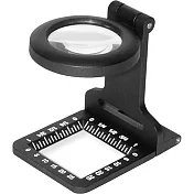 《CARSON》Metal 針線折疊放大鏡 | 物品觀察 老人閱讀 年長長者 輔助視力 - 5x