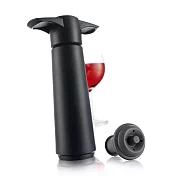 《Vacu Vin》抽真空瓶塞入門組 | 紅酒塞 真空瓶塞 保鮮瓶塞 葡萄酒塞 - 黑
