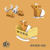 【Halftoys 哈福玩具】SF00426 動物寶寶系列-高角羚寶寶