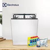 【Electrolux伊萊克斯】13人份全嵌式洗碗機 含安裝 KESB7200L 送半年份洗劑+去味器