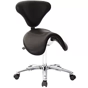 GXG 大馬鞍 工作椅加椅背/ 可前傾(寬鋁腳+防刮輪) TW-81T6 LU1X 請備註規格