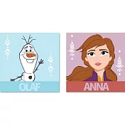 LOVIN 超萌 冰雪奇緣系列 2幅 數字油畫 迪士尼正版授權 無 安娜+雪寶