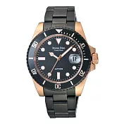 Roven Dino羅梵迪諾 海防前線時尚腕錶-玫瑰金X黑