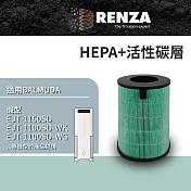 RENZA濾網 適用Balmuda AirEngine EJT-S200 EJT-1150 HEPA加活性碳 清淨機濾芯