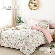 《DUYAN 竹漾》 舒柔棉雙人床包涼被四件組 / 唯莓戀語