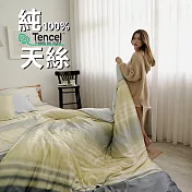 《BUHO》100%TENCEL純天絲™床包枕套組-單人 《細光空濛》