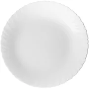 《EXCELSA》Wave白瓷淺餐盤(25cm) | 餐具 器皿 盤子