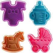 《ibili》餅乾推壓模4件 | 餅乾模 餅乾壓模 烘焙點心 - 寶寶